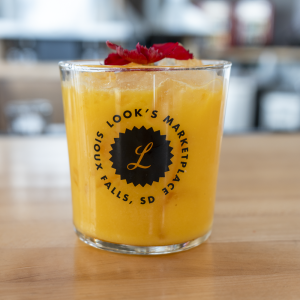 Rum, Mango Puree, Coconut Cream, Orange Juice, Pineapple Juice, Lime Juice