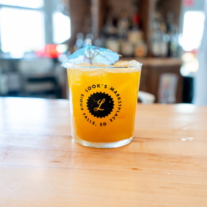 BOURBON, MANGO PUREE, SIMPLE SYRUP, LEMON JUICE, DAISY GAZER.